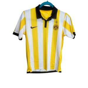 Nike BVB Borussia Dortmund 2009 Youth Football Shirt Jersey Sz L Athletic Yellow